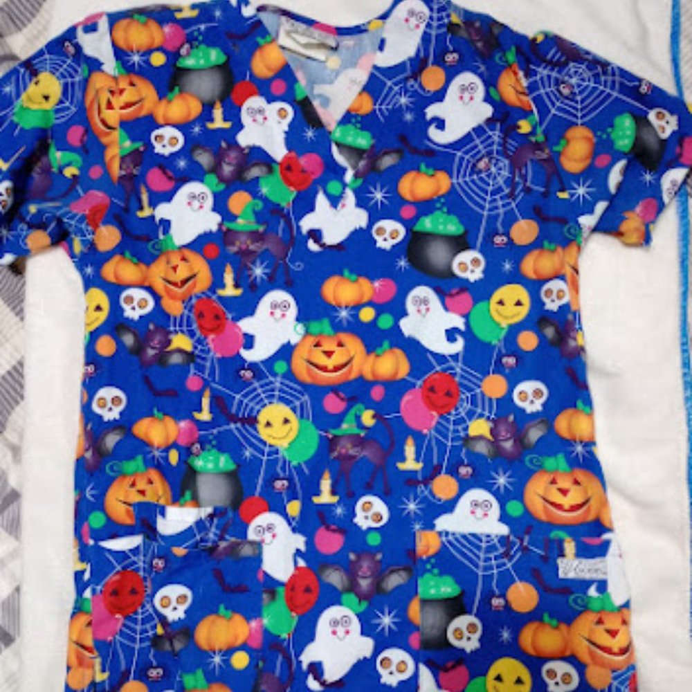 UA Scrub Halloween Scrub Top